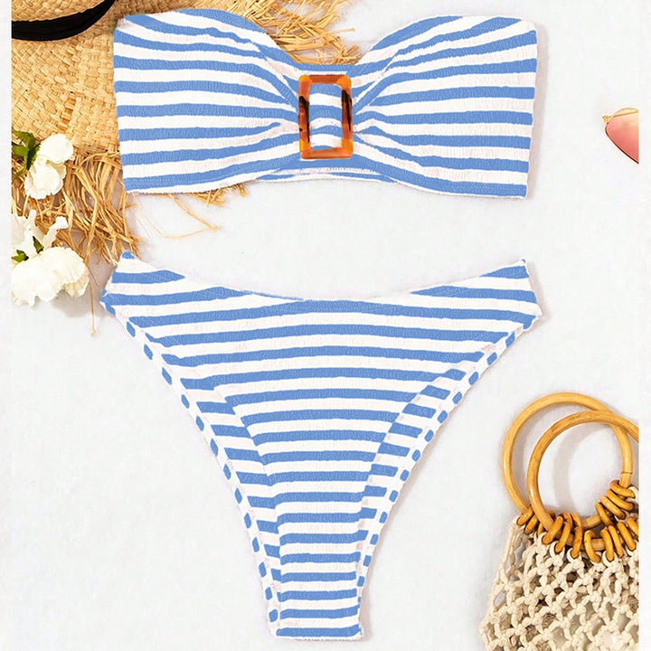 Women's bikini set with straps and bandeau Chic und Stil