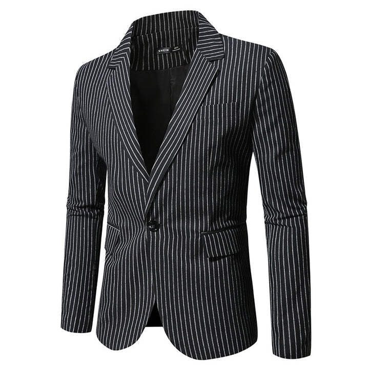 Elegant men's suit jacket with modern striped pattern Lune London