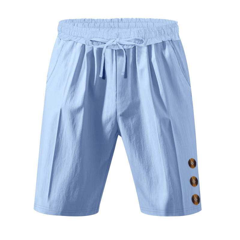 Leisure shorts for men with elastic waistband and practical side pockets Lune London