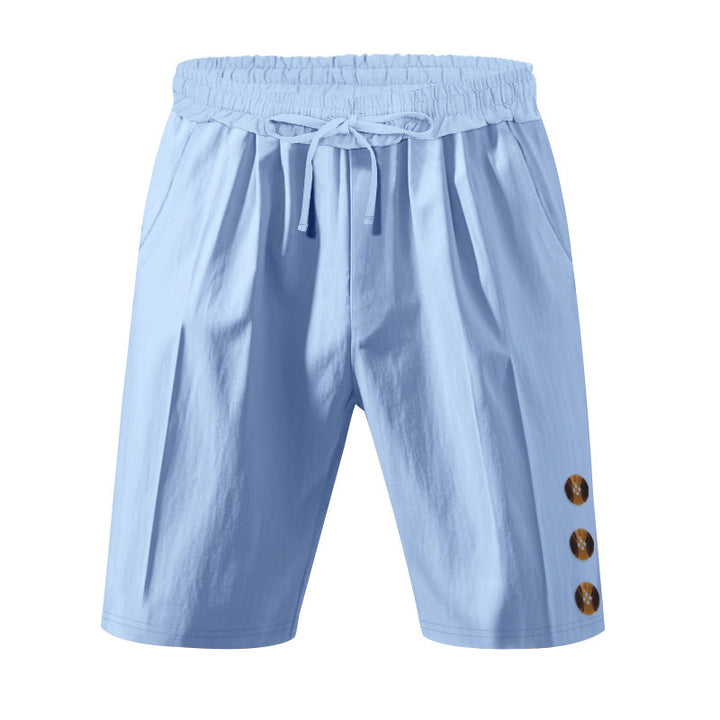 Leisure shorts for men with elastic waistband and practical side pockets Lune London