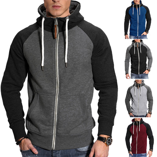Man refined hoodie with high-quality zipper Lune London