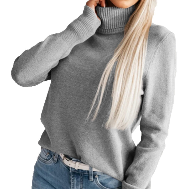 Elegant turtleneck sweater for ladies with button details Lune London