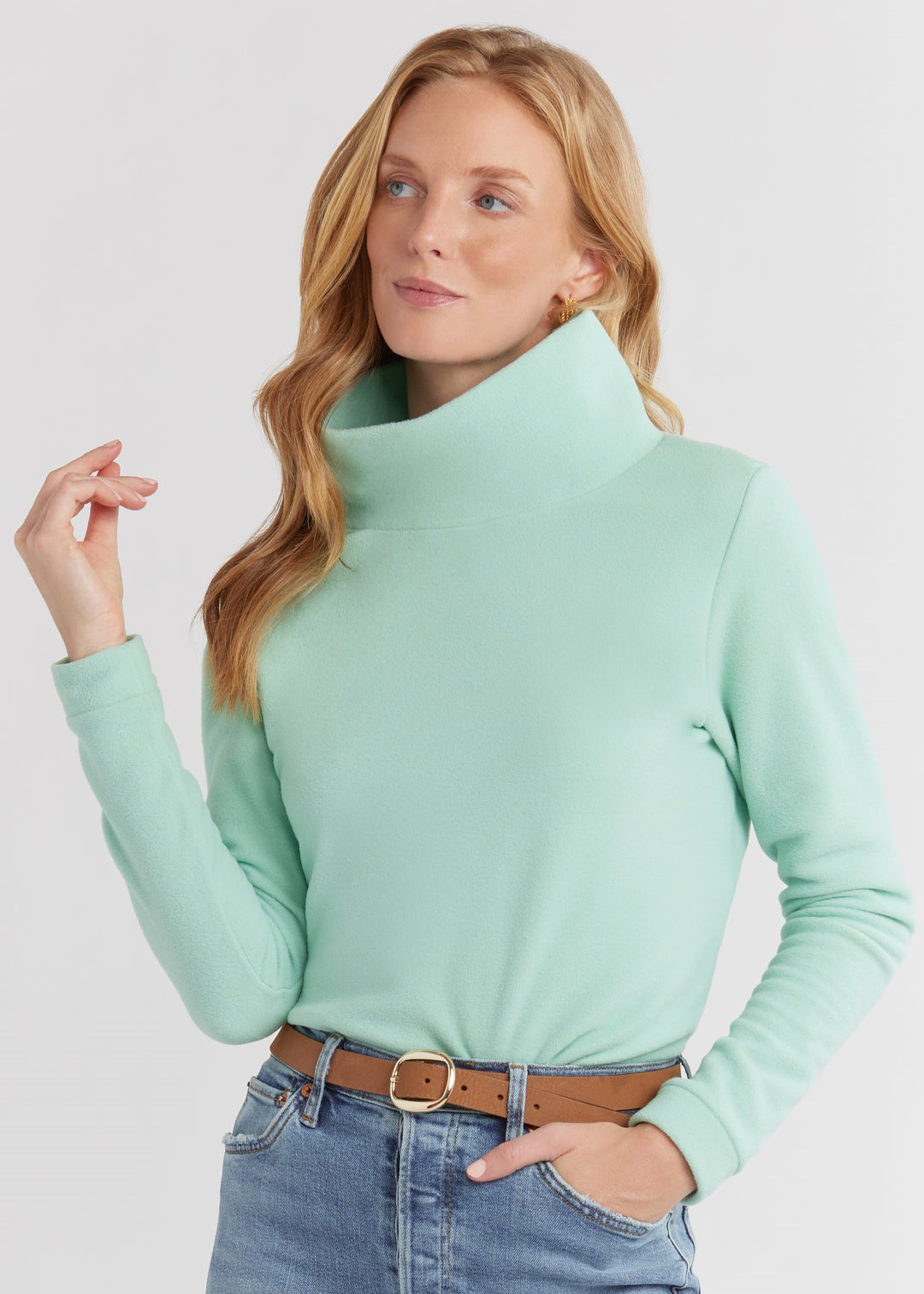 Lune London Elegant Polar Turtleneck Sweater for Women