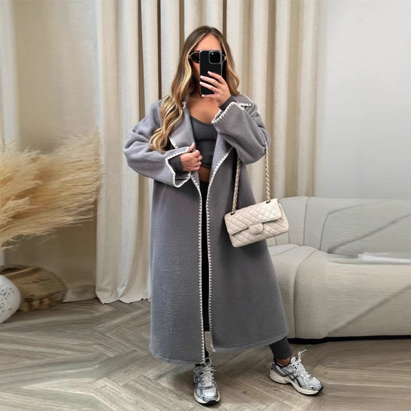 Ladies Elegant Boucle Coat Lune London