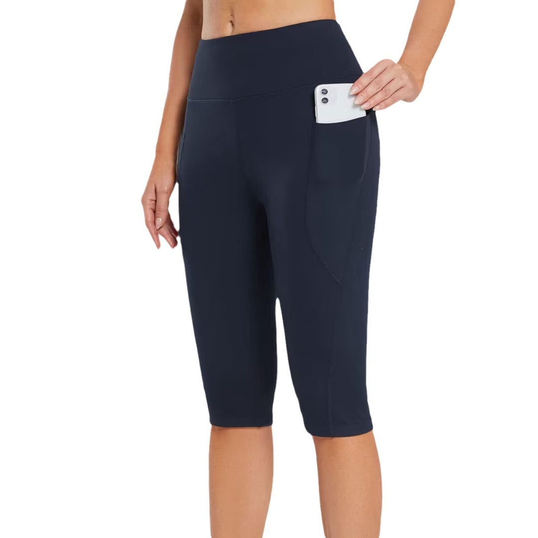 Lune London women's sporty Capri pants with practical side pockets