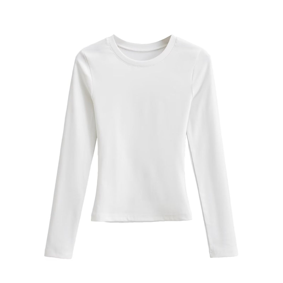 Women Long Sleeve T-shirt in Soft Cotton Blend Lune London
