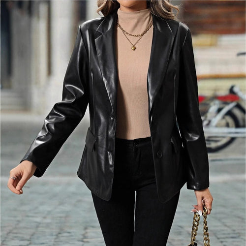 Elegant Women's Satin Blazer Lune London