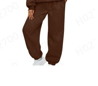 Ladies comfortable pleated pants with elastic waist Lune London