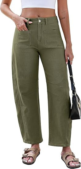 Jeans larges pour femmes avec taille haute et poches pratiques Chic & Stil