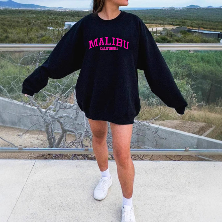 Sweatshirt femme avec logo californien décontracté et matériau doux Chic & Stil