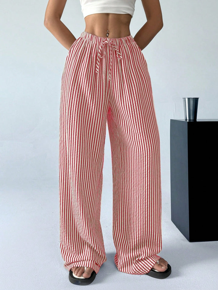 Woman Striped Pants Relaxed Fit Lune London