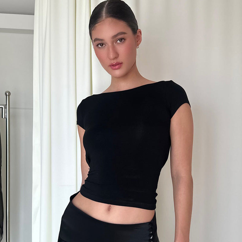Ladies draped top at the back Lune London