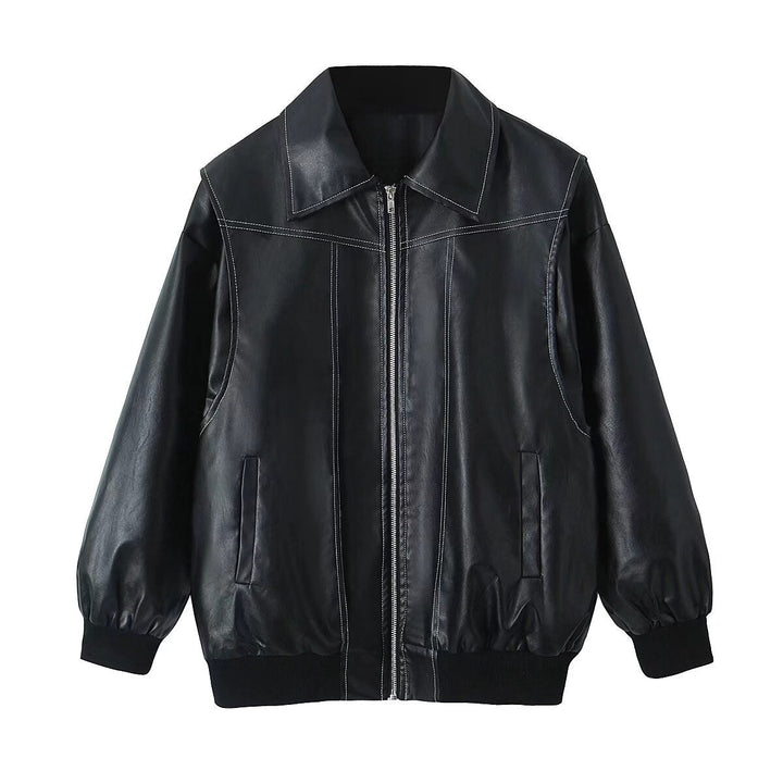 Men's leather jacket in vintage style Lune London