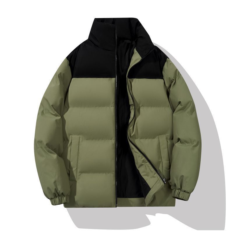 Isolated puffer jacket for men with high collar Lune London