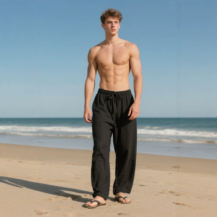 Casual pants for men with elastic waistband and practical pockets Lune London