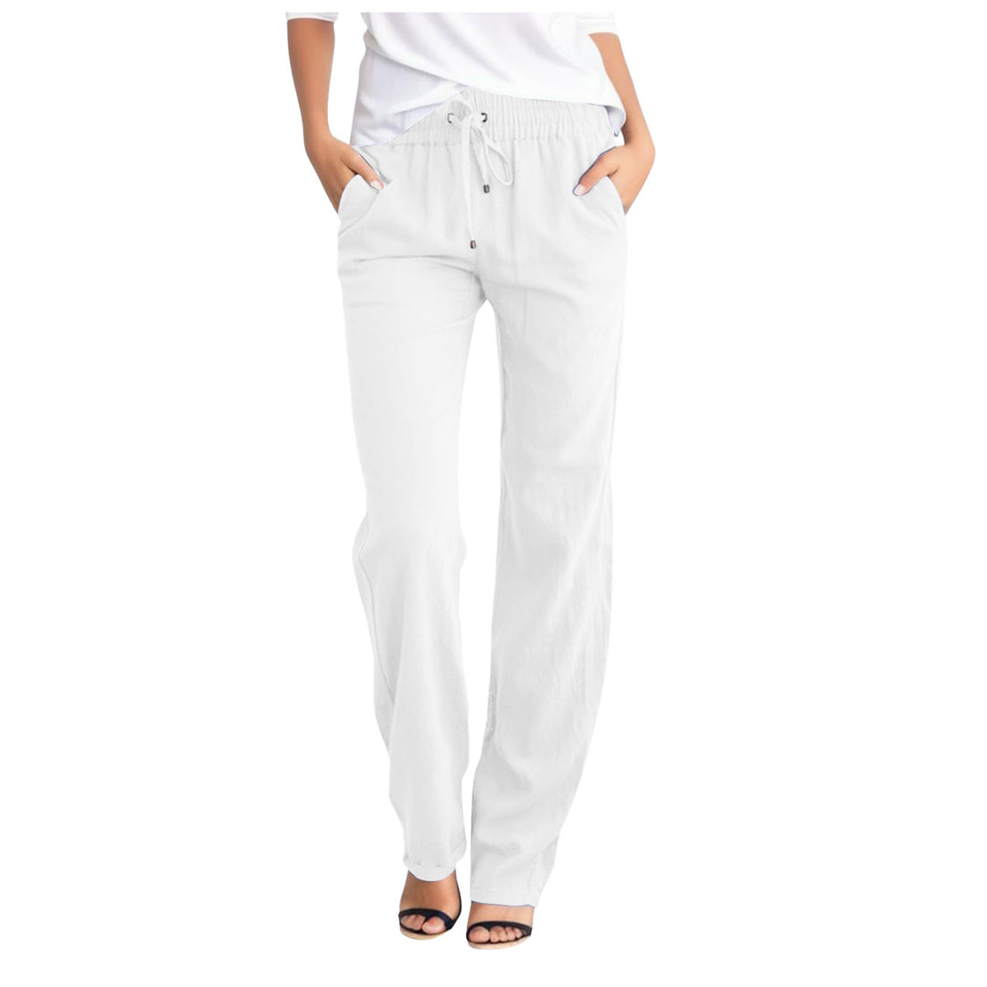 Comfortable leisure pants for women with elastic waistband and practical side pockets Lune London