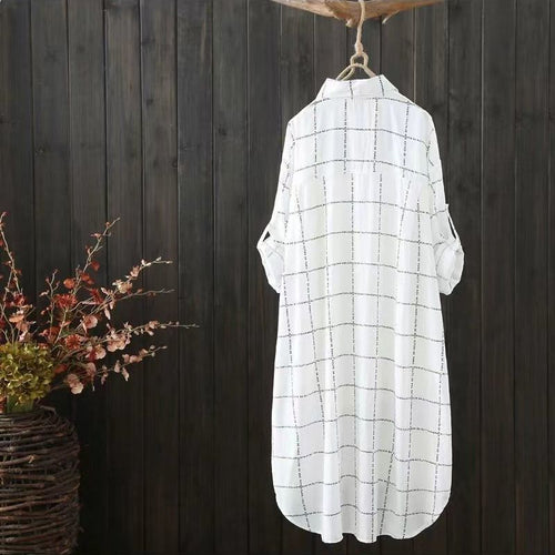 Ladies plus size linen Karoshiirt Lune London