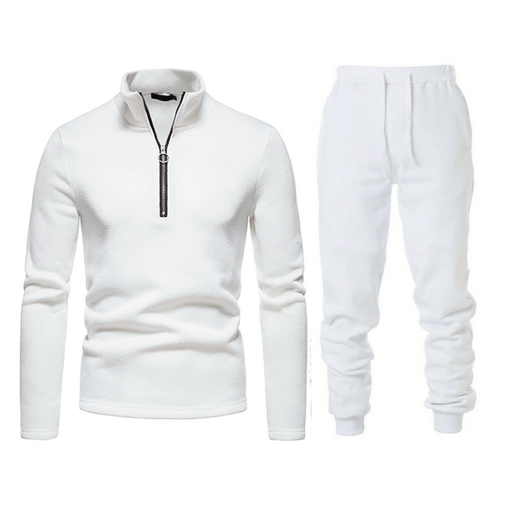 Men's fleece sports tracksuit with zip Lune London