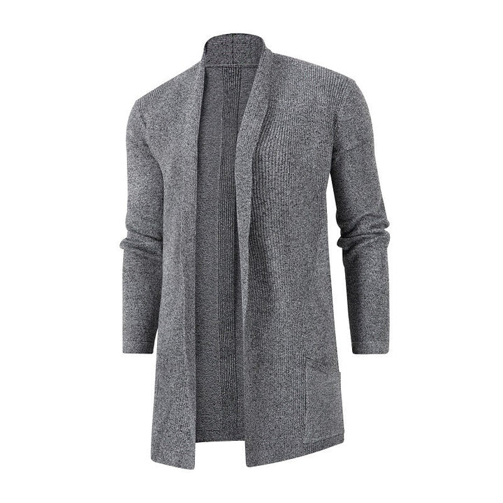 Men's Cardigan with Open Cut and Practical Pockets Lune London