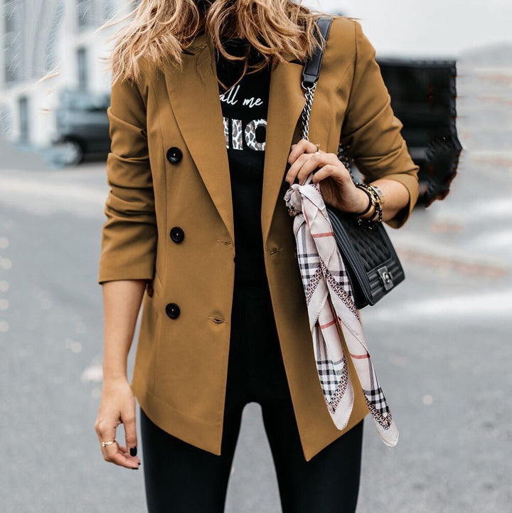 Lune London | Women's elegant tailored blazer with double button placket