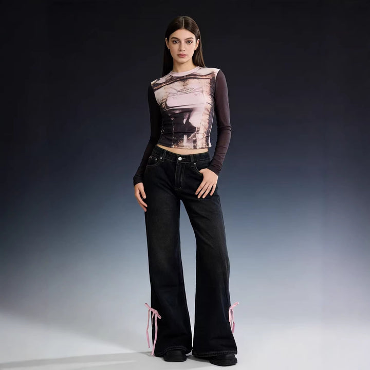 Women High quality versatile jeans pants Lune London