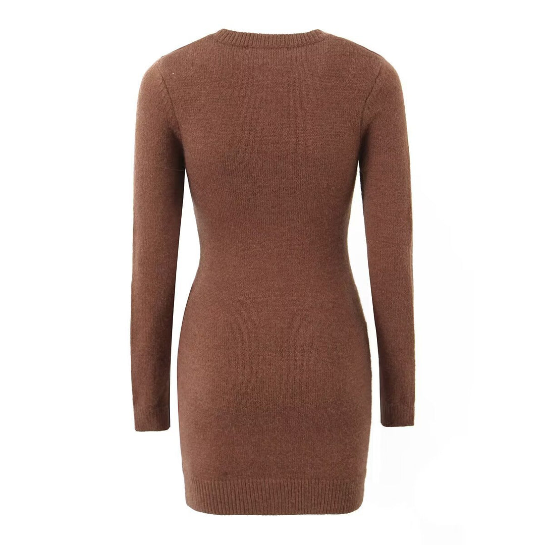 Knit jacket for women with button front closure and practical pockets Lune London