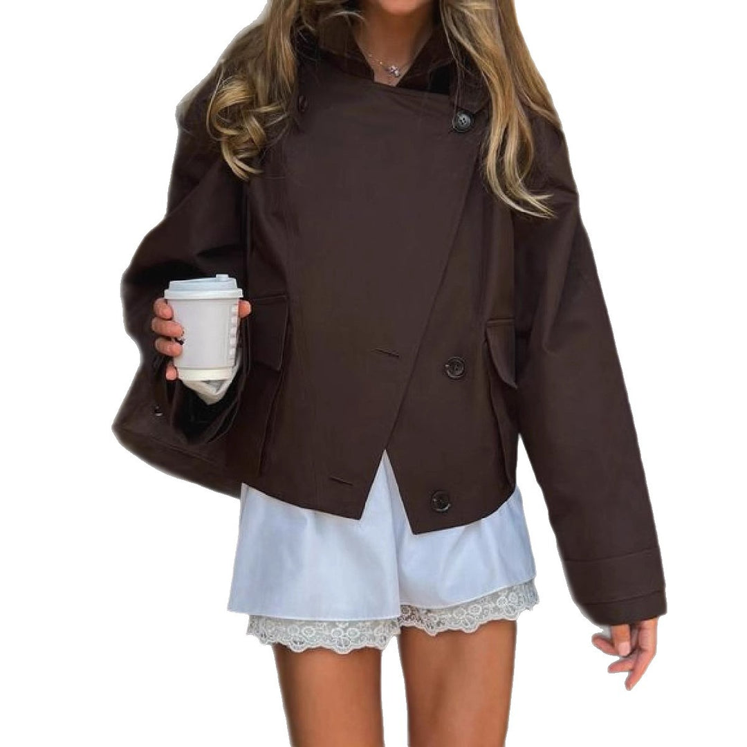Oversized utility jacket for women with practical pockets and elegant cut Lune London