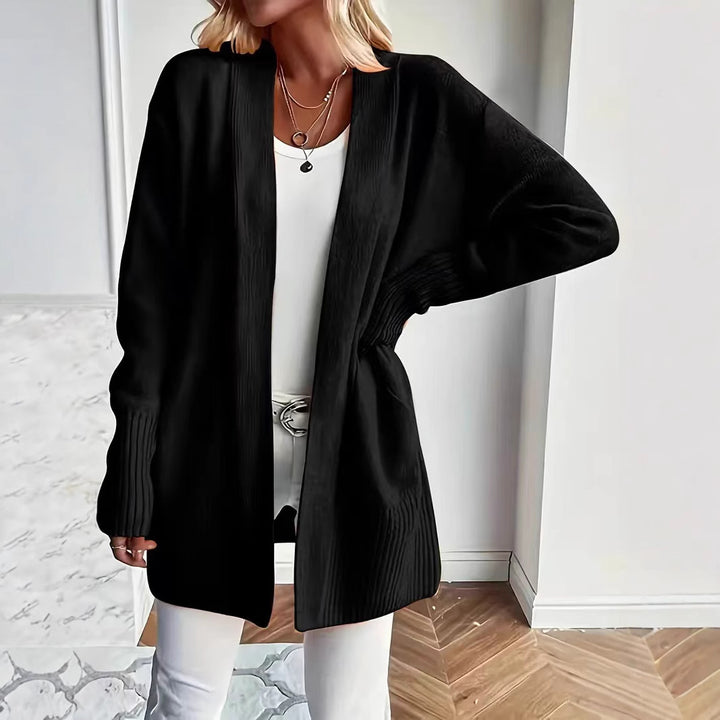 Ladies casual open-cut cardigan with side pockets Lune London