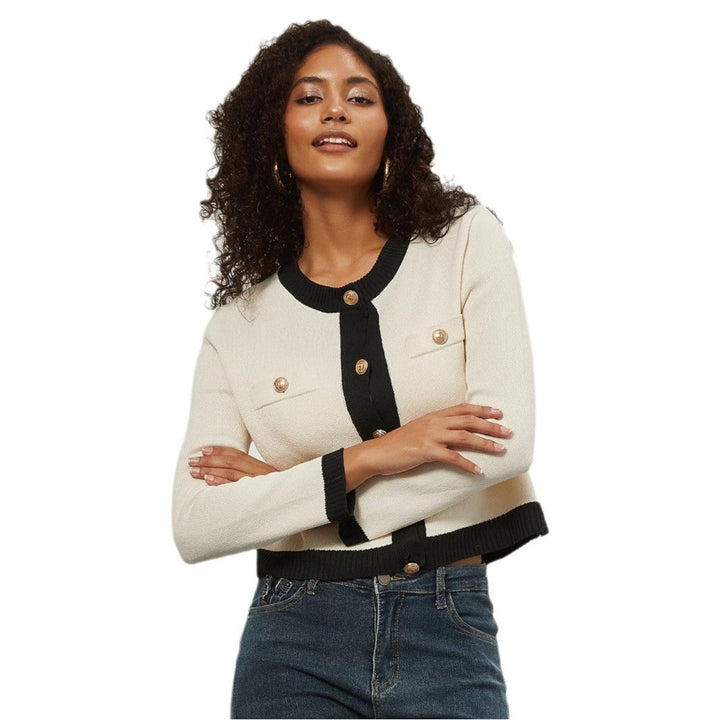 Lune London | Women's Short Cut Cardigan with Elegant Button Details