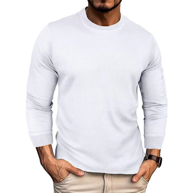 Long sleeve t-shirt for men in breathable ribbed material Lune London