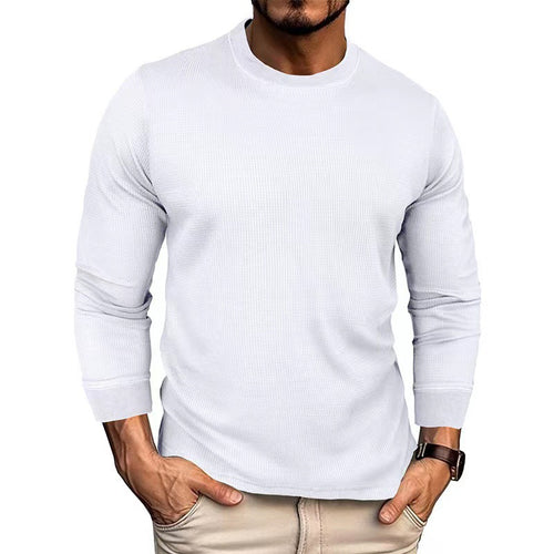 Long sleeve t-shirt for men in breathable ribbed material Lune London
