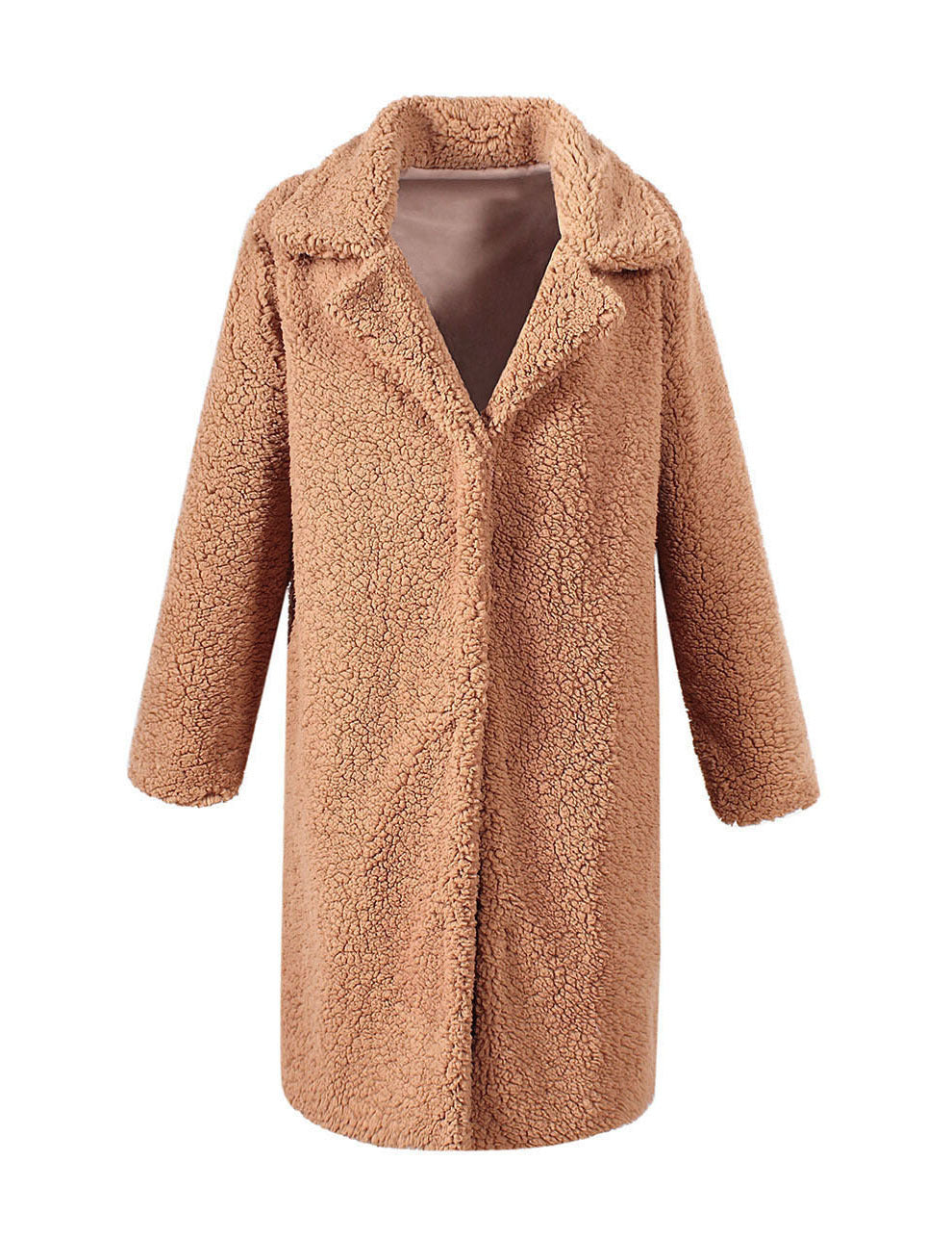 Women's Teddy coat with elegant lapels and soft inner lining Lune London