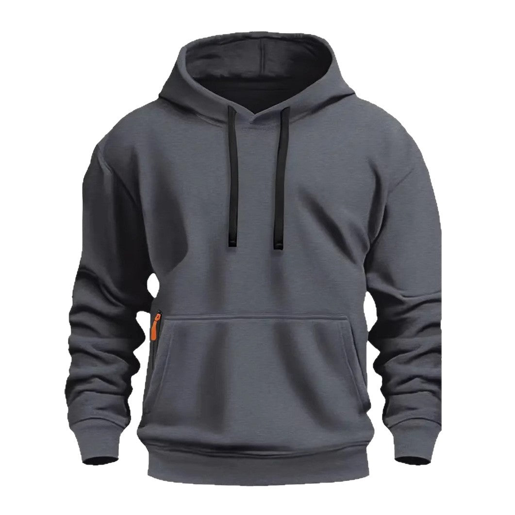 Men's sporty hooded sweatshirt with practical pockets and breathable material Lune London