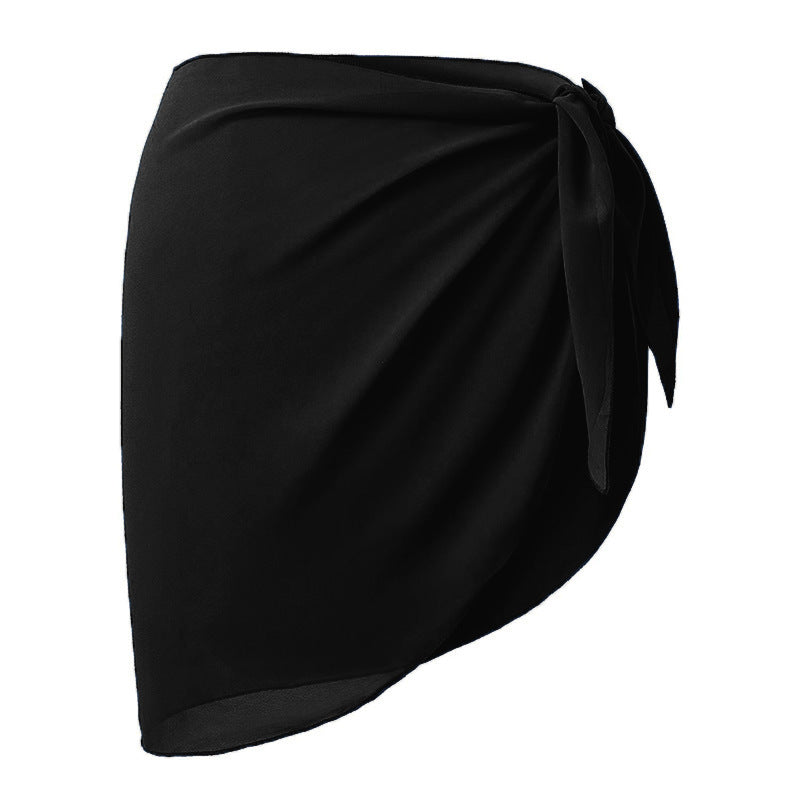 Wrap skirt for women with tie detail and flowing fabric Lune London