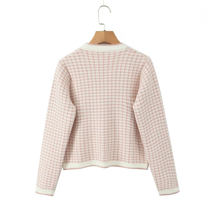 Lady's cardigan with decorative details and a charming shawl collar Lune London