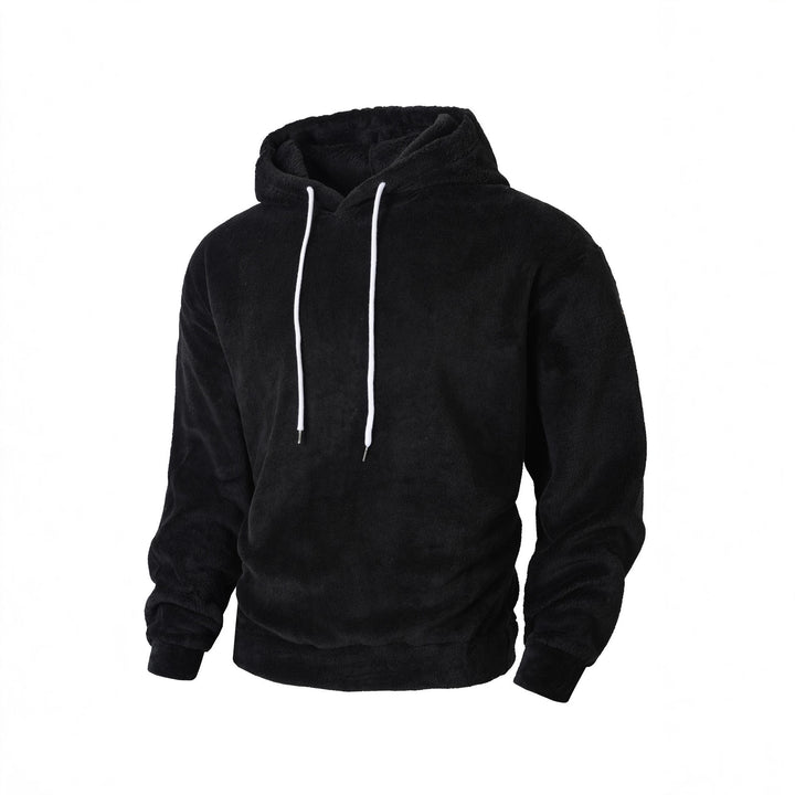 Men's cozy fleece hoodie with a sporty cut and adjustable drawstring Lune London