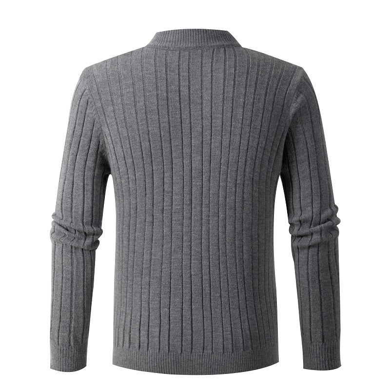Knitted sweater for men with high collar Lune London