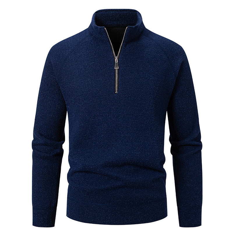Men's sweater with modern zipper and raglan sleeves Lune London
