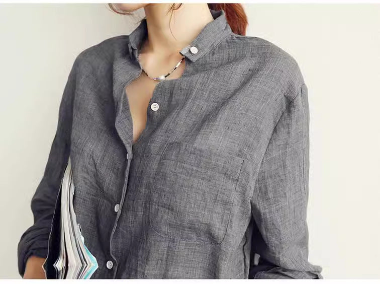 Lune London tailored lightweight button-up shirt and shorts set for women