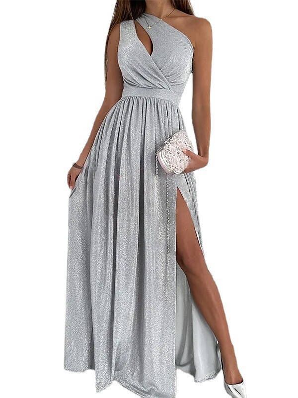 Elegant asymmetrical evening dress Lune London for women