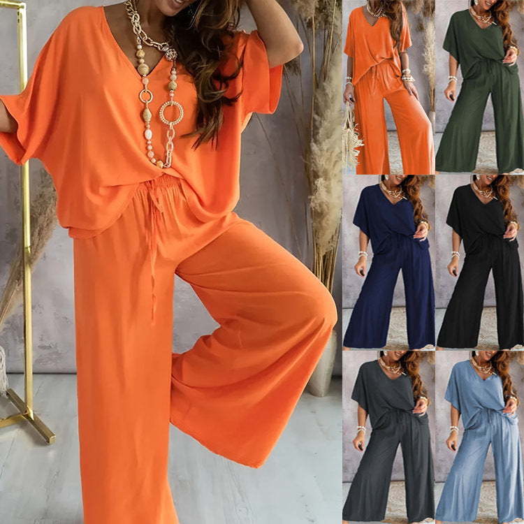 Tenue décontractée pour femmes composée d'un haut ample et d'un pantalon large Lune London