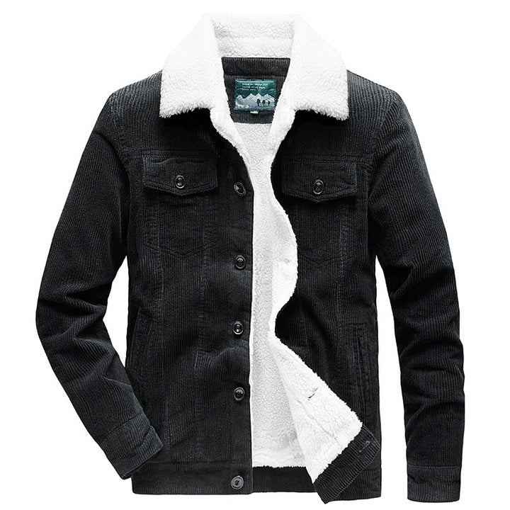 Corduroy jacket for men with stylish Sherpa lining Lune London