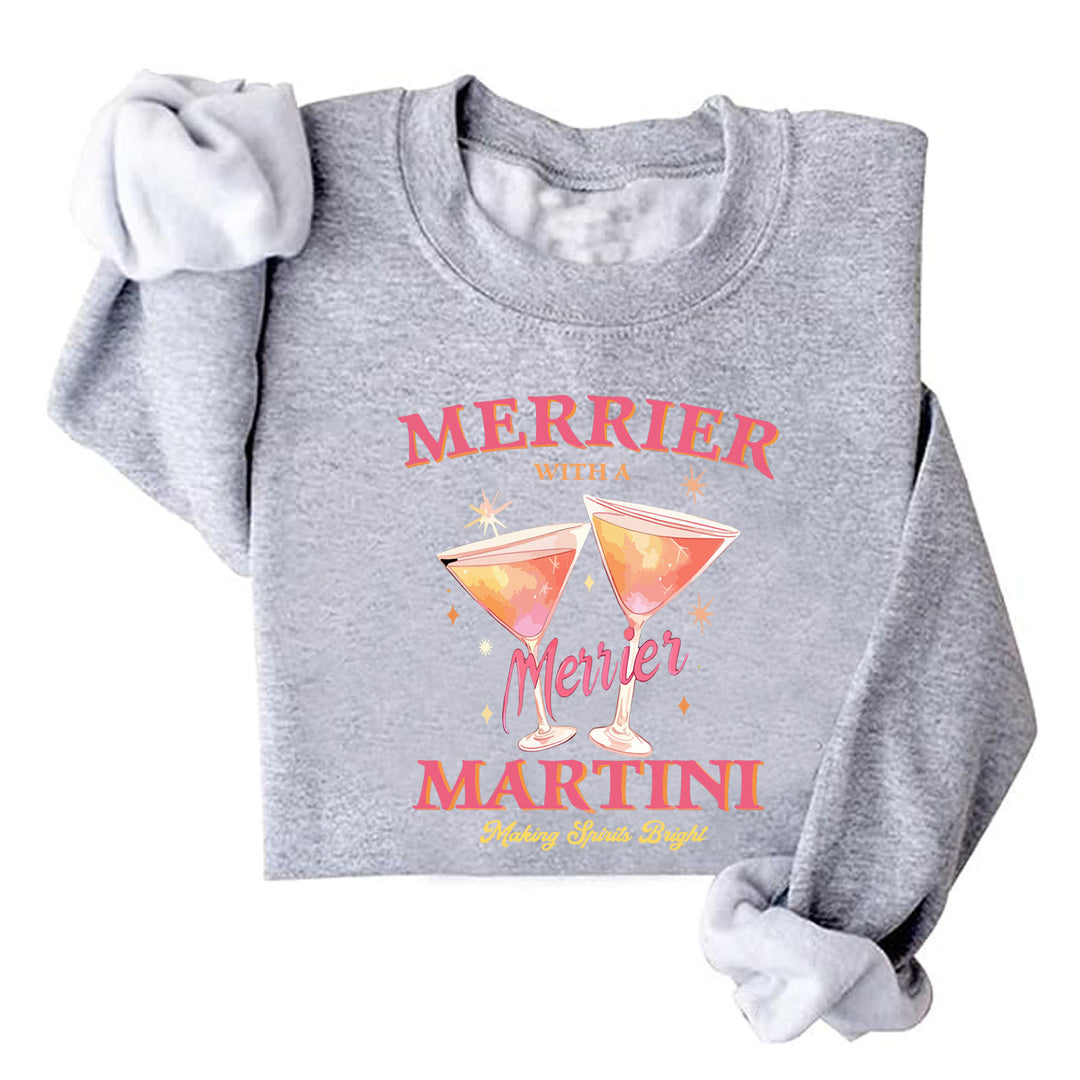 Sweat-shirt pour femmes avec motif de cocktail créatif et coupe décontractée Chic & Stil