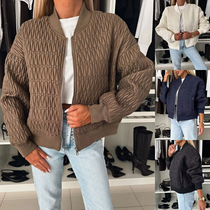 Quilted bomber jacket for women Lune London
