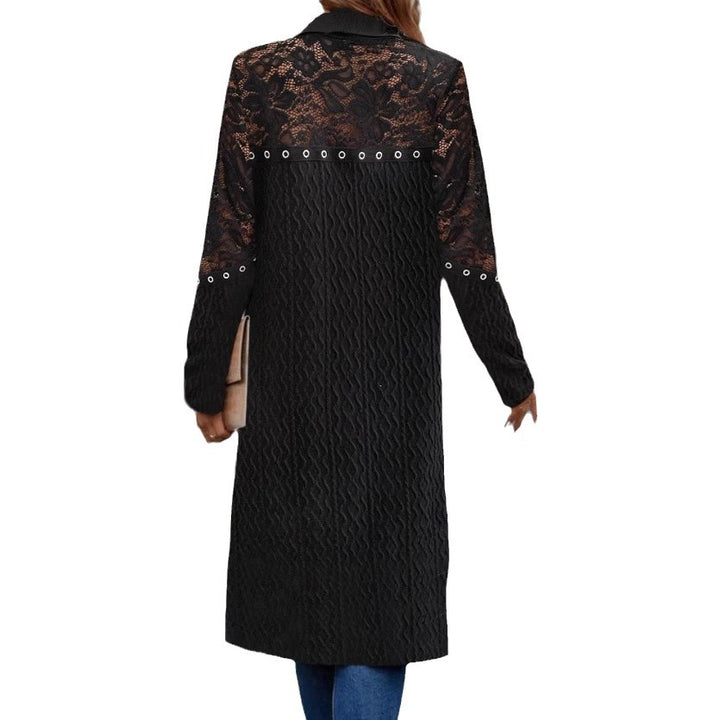 Veste longue pour femmes avec design de dentelle créatif Chic & Stil