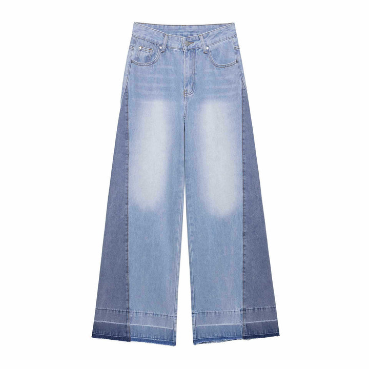 Ladies wide High-Waist Jeans Lune London