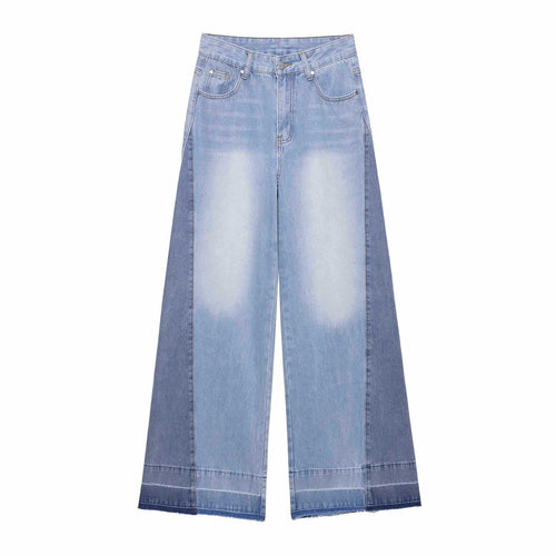 Ladies wide High-Waist Jeans Lune London