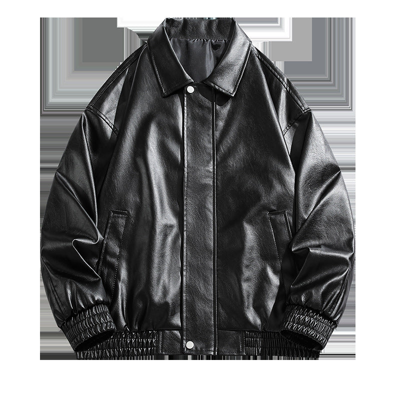 Casual faux leather jacket for women in an oversized style Lune London