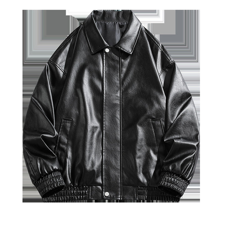 Casual faux leather jacket for women in an oversized style Lune London