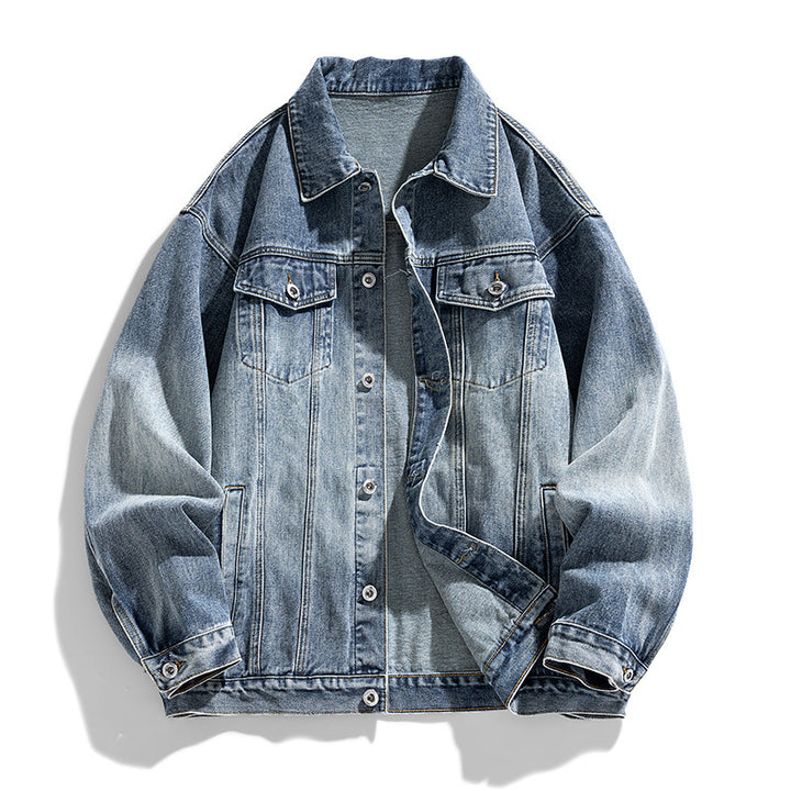 Trendy denim jacket for men with a relaxed fit and practical pockets Lune London